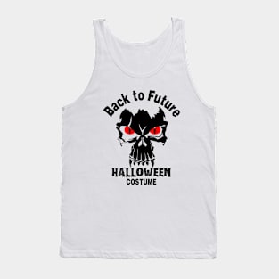 Back to future halloween light skull design Tank Top